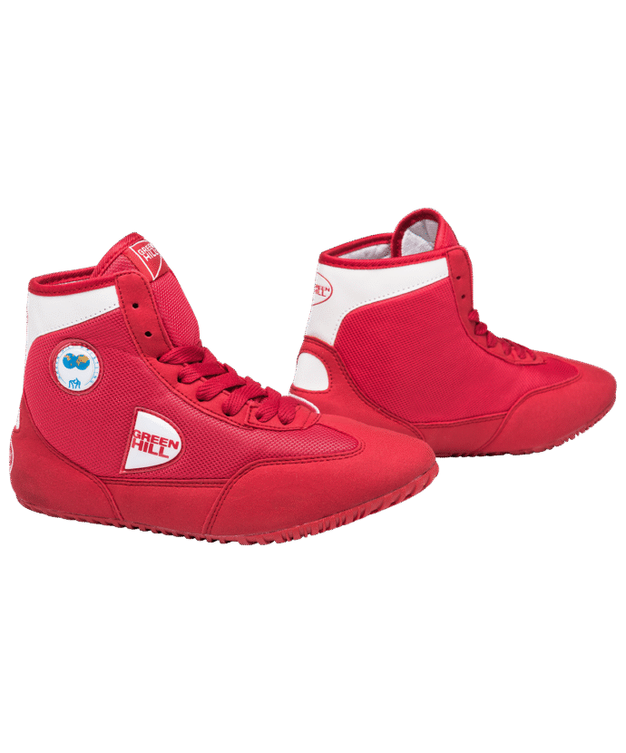 ⁦Wrestling shoes green hill red⁩ - الصورة ⁦2⁩