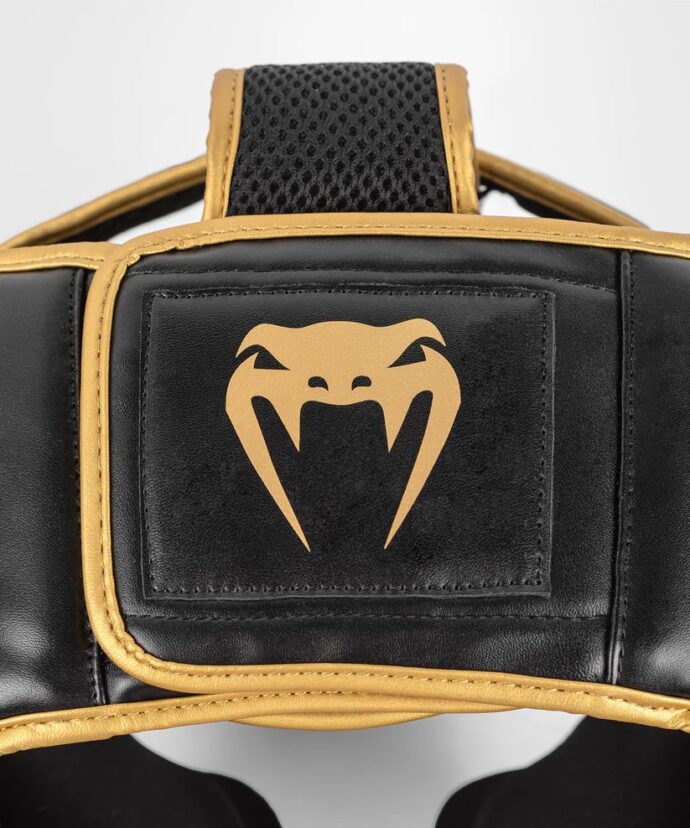 ⁦Venum Challenger Headgear, Black/Gold⁩ - الصورة ⁦3⁩