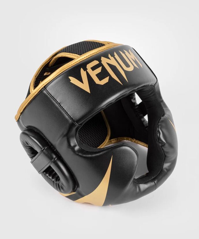 ⁦Venum Challenger Headgear, Black/Gold⁩ - الصورة ⁦2⁩